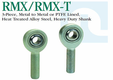 RMX / RMX - T نهاية قضيب دقيق عالي التحمل ، مبطنة بالقضبان الصلبة من PTFE