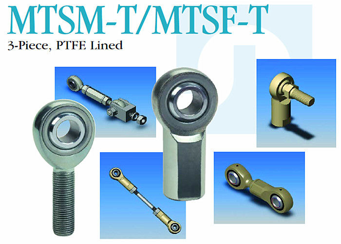 MTSM - T / MTSF - T قضبان سدود متينة ، 3 قطع PTFE مسطرة كروية نهاية قضيب التعادل