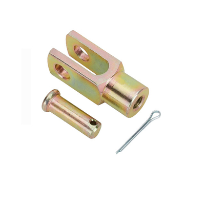اسطوانة الفولاذ المقاوم للصدأ Clevis Pin Cotter الخيوط Clevis Pin الفولاذ المطلي بالزنك