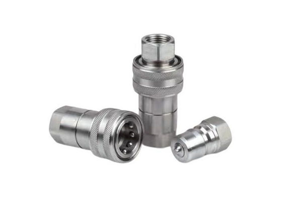 ISO7241B الهيدروليكية الفولاذ المقاوم للصدأ التوصيلات السريعة أدوات زيت التصنيع CNC