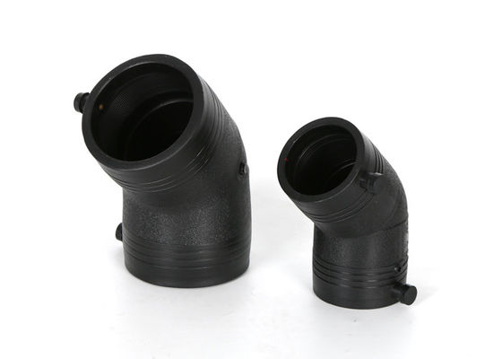 PE HDPE الالكتروفيوجن 45 درجة محول الكوع لخط الأنابيب