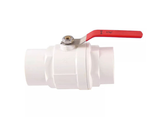 1/2" 4 "ABS كروم إدراج PVC قطعتين صمام الكرة علبة الفولاذ المقاوم للصدأ