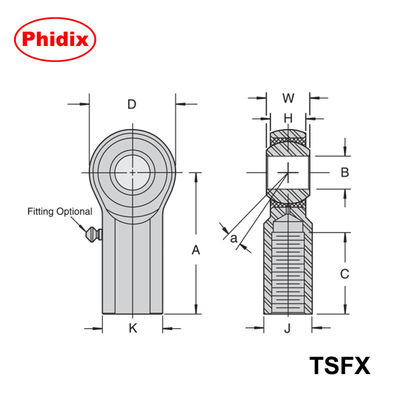 أطراف العصا الثقيلة من سلسلة TSMX / TSFX: تصميم معدني دقيق من ثلاث قطع لتحكم الحركة عالية الحمل