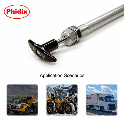 مقبض تحكم بقفل ملتوي متين يعمل بالدفع والسحب مع آلية قفل آمنة