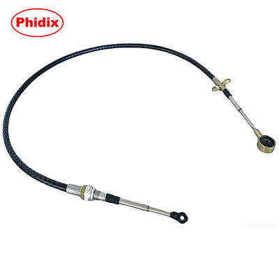 Heavy-Duty Push-Pull Control Cable With Threaded Bulkhead And Rod End